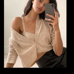 ARITZIA SICILY SWEATER SET - HEATHER TANNIN